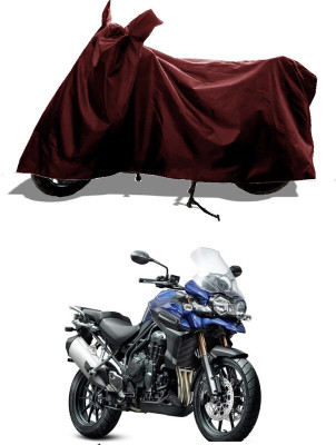 GROFATIK Two Wheeler Cover for Triumph(Tiger 800 XCA, Maroon)