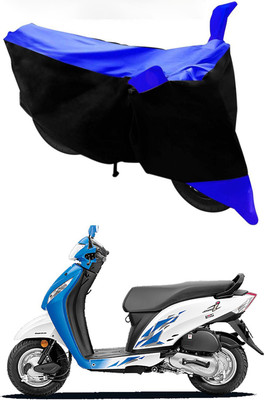Mdstar Waterproof Two Wheeler Cover for Honda(Activa i, Blue, Black)