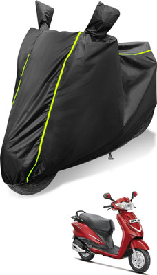 Auto Hub Waterproof Two Wheeler Cover for Hero(Duet, Black)