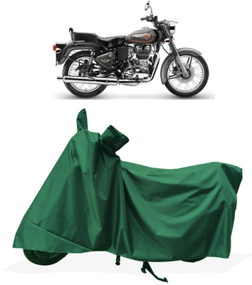 Tricway Two Wheeler Cover for Royal Enfield(Bullet 500, Green)