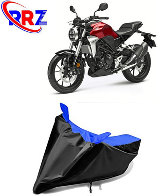 RRZ Waterproof Two Wheeler Cover for Honda(CB300R, Black, Blue)