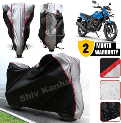 Shiv Kanha Waterproof Two Wheeler Cover for Honda(Livo BS6, Black, Silver)