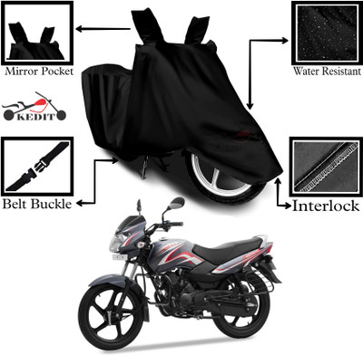 KEDIT Two Wheeler Cover for TVS(Sport KS BS6, Black)
