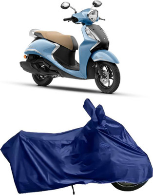 smwzxyu Waterproof Two Wheeler Cover for Yamaha(Fascino BS6, Blue)