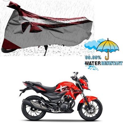 Genipap Two Wheeler Cover for Hero(Xtreme 200R, Silver, Maroon)