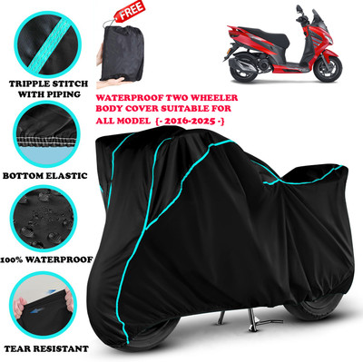 AutoGalaxy Waterproof Two Wheeler Cover for Aprilia(SXR 160 BS6, Black)