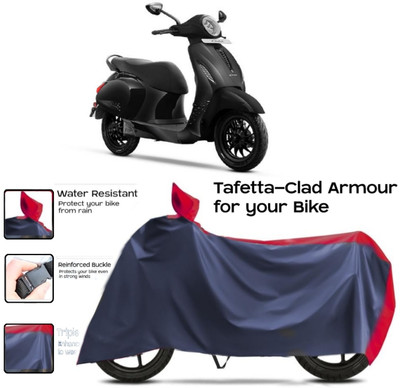 WMIZEXA Two Wheeler Cover for Bajaj(New Chetak, Red, Blue)