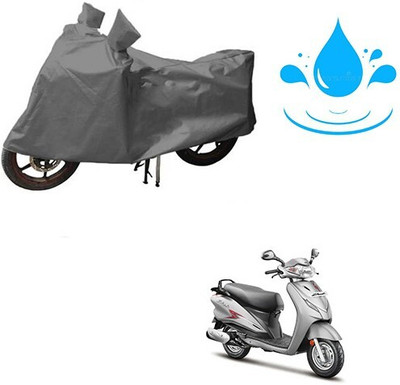MMSSTAR Waterproof Two Wheeler Cover for Hero(Moto Corp Duet, Grey)