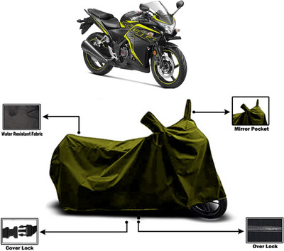Amexride Two Wheeler Cover for Honda(CBR 250R, Green)