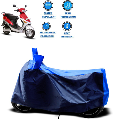 DeepShakshi AUTOMOTIVE Two Wheeler Cover for Hero(Electric E-Sprint, Blue, Blue)