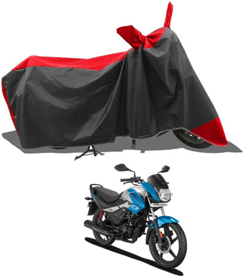 KEDIT Two Wheeler Cover for Hero(Red, Black)