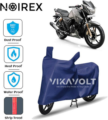 NOIREX Waterproof Two Wheeler Cover for TVS(Apache RTR 180, Blue)