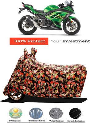 Amexride Two Wheeler Cover for Kawasaki(Ninja 300 BS6, Multicolor)