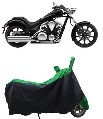 Coxtor Waterproof Two Wheeler Cover for Honda(VT 1300CX, Green)