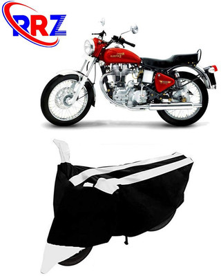 RRZ Waterproof Two Wheeler Cover for Royal Enfield(Electra 5S, Black, White)