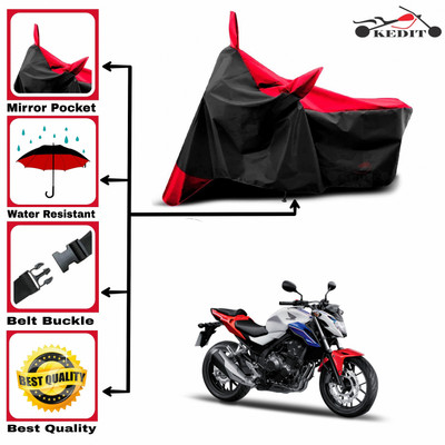 AASHTIK MART Two Wheeler Cover for Honda(CBR 250R, Red, Black)