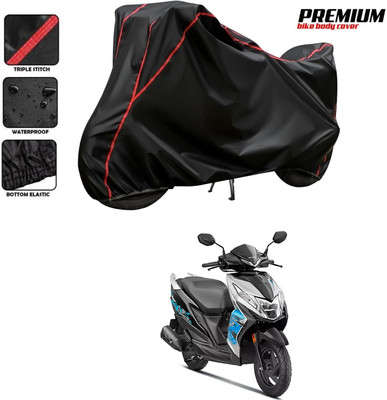 DeepShakshi AUTOMOTIVE Two Wheeler Cover for Honda(Dio, Black, Red)