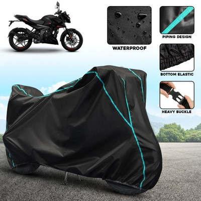 xodi Waterproof Two Wheeler Cover for Bajaj(Pulsar NS 160, Black, Blue)