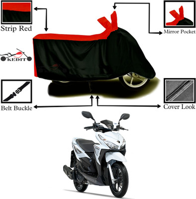 AASHTIK MART Two Wheeler Cover for 22Motors(Lite, Red, Black)