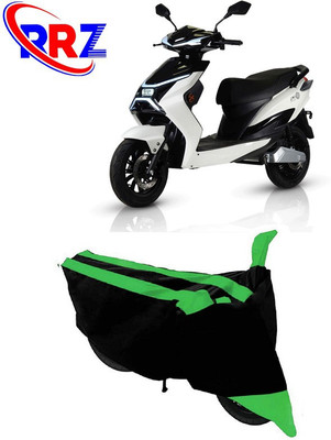 RRZ Waterproof Two Wheeler Cover for Electric Cruz(X1, Black, Green)