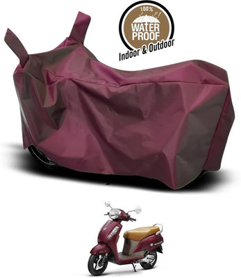 ANTHUB Waterproof Two Wheeler Cover for Suzuki(New Access 125, Maroon)