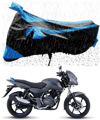 Mdstar Waterproof Two Wheeler Cover for Bajaj(Pulsar 125, Blue, Black)