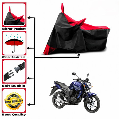DeepShakshi AUTOMOTIVE Two Wheeler Cover for Yamaha(FZ-FI, Red, Black)