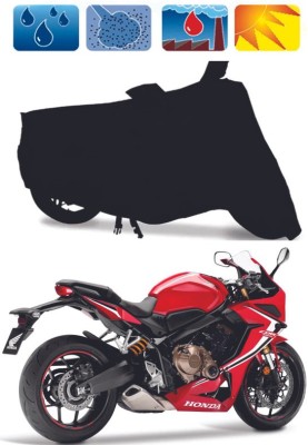 RTS COLLECTIONS Waterproof Two Wheeler Cover for Honda(CBR500R BS6, Black)