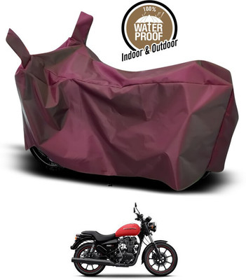 SEBONGO Waterproof Two Wheeler Cover for Royal Enfield(Thunderbird 350, Maroon)