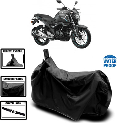 WMIZEXA Waterproof Two Wheeler Cover for Yamaha(FZ-FI, Black)