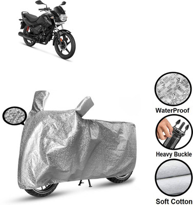 CODOKI Waterproof Two Wheeler Cover for Hero(Passion Pro, Silver)