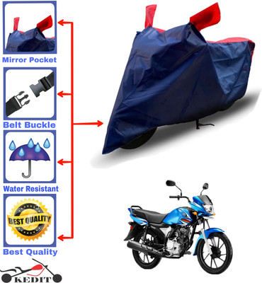 KEDIT Two Wheeler Cover for Yamaha(Saluto, Red, Blue)
