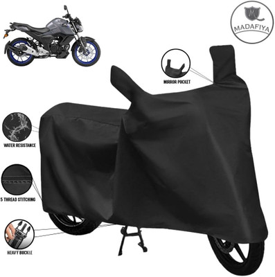 MADAFIYA Waterproof Two Wheeler Cover for Yamaha(FZ-S, Black)