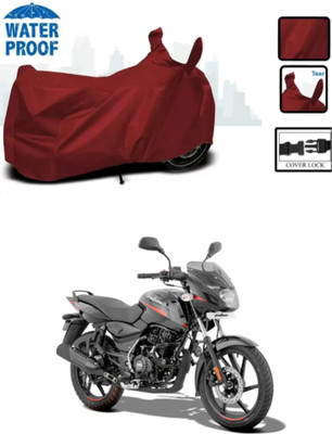 RAQTRO Two Wheeler Cover for Bajaj(Pulsar 125, Maroon)