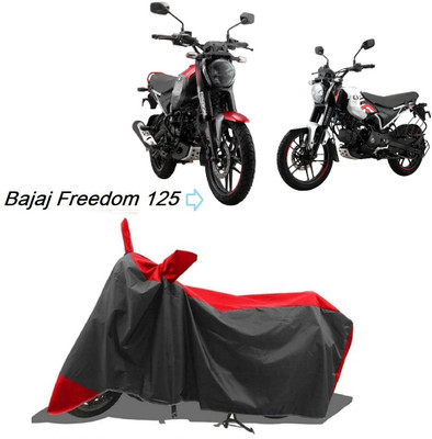 smwzxyu Waterproof Two Wheeler Cover for Bajaj(Black, Red)
