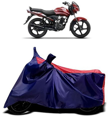 VESMEI Two Wheeler Cover for TVS(Victor BS6, Red)