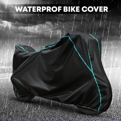 xodi Waterproof Two Wheeler Cover for TVS(Apache 150, Black, Multicolor)