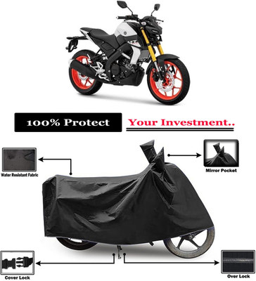 Amexride Two Wheeler Cover for Yamaha(MT 15 New BS6, Black)