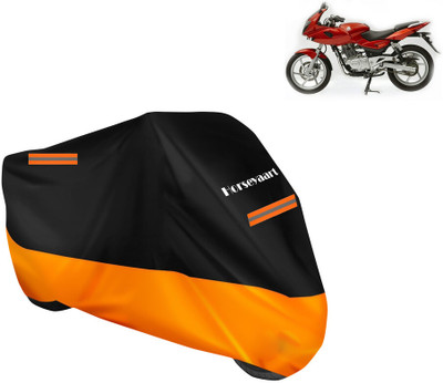 Horseyaart Waterproof Two Wheeler Cover for Bajaj(Pulsar 200 NS DTS-i, Orange)