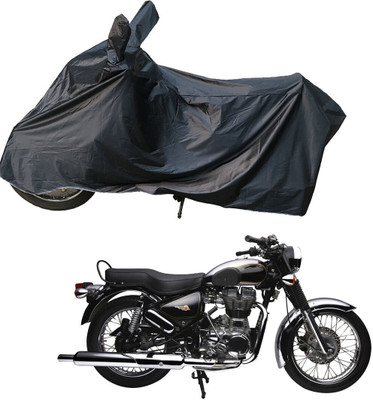RiderShine Two Wheeler Cover for Royal Enfield(Electra 4S, Black)