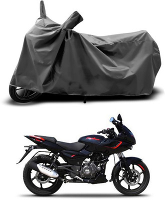 SEBONGO Waterproof Two Wheeler Cover for Bajaj(Pulsar 180 DTS-i, Grey)
