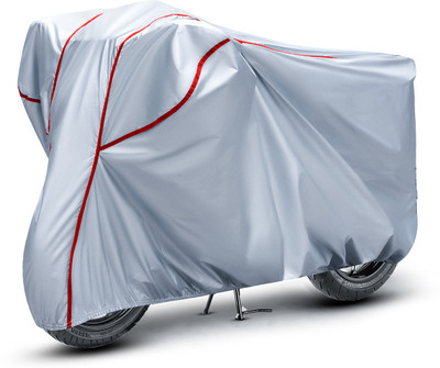 AutoGalaxy Waterproof Two Wheeler Cover for Suzuki(Gixxer, Silver, Red)