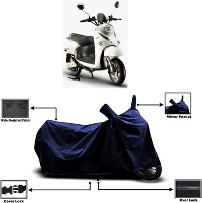 Amexride Two Wheeler Cover for Evolet(Polo, Blue)