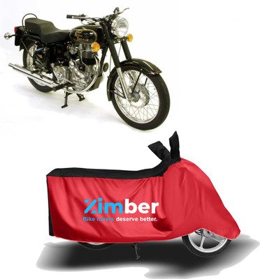 THE REAL ARV Two Wheeler Cover for Royal Enfield(Bullet 500, Red, Black)