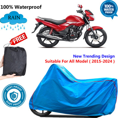OliverX Waterproof Two Wheeler Cover for Hero(Achiever, Blue)