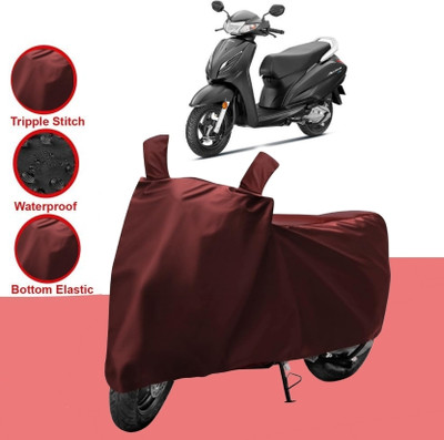 HWSXQAE Two Wheeler Cover for Honda(Activa, Maroon)