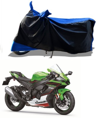 AESTRYD Two Wheeler Cover for Kawasaki(Ninja ZX 10R BS6, Blue)