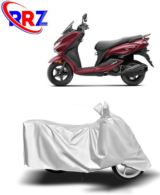 RRZ Waterproof Two Wheeler Cover for Suzuki(Burgman Street 125, White)