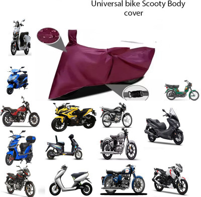 DeepShakshi AUTOMOTIVE Waterproof Two Wheeler Cover for Mahindra(BS6, Maroon)