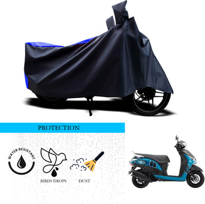 ANTHUB Waterproof Two Wheeler Cover for Yamaha(Alpha, Black, Blue)